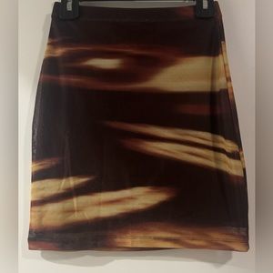 Brown Mini Skirt